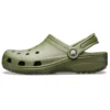 Sandale clasice unisex de plajă, verde armată