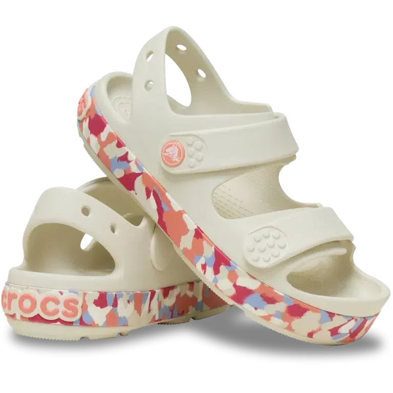 Sandale Crocband™ Cruiser Glow Confetti pentru copii. Sandale Crocband™ Cruiser Glow Confetti pentru copii.