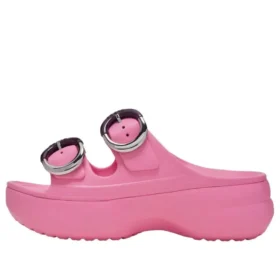 Sandale cu platformă și cataramă Saturday „Pink Lemonade”