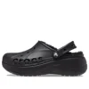 Sandale cu platformă și căptușeală Baya Lined Clog „Black”