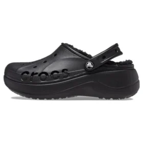 Sandale cu platformă și căptușeală Baya Lined Clog „Black”