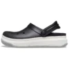 Sandale cu talpă groasă Full Force, negru-alb, unisex