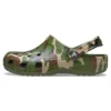 Sandale de plajă cu camuflaj verde armat