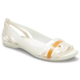 Sandale II Flat White Orange