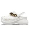 Sandale retro cu lanț „White Gold”