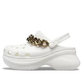 Sandale retro cu lanț „White Gold”