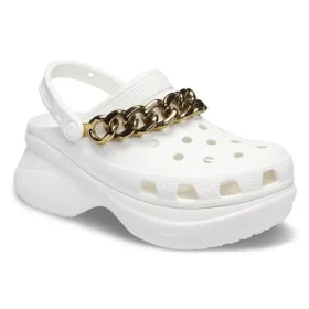 Sandale retro cu lanț „White Gold”