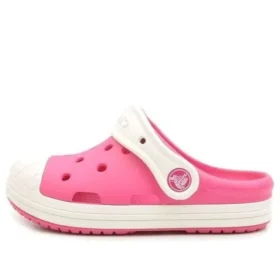 Sandale sportive mici Crocs pentru exterior, cu talpă fără toc, roz