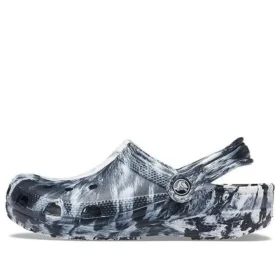 Sandale unisex Beach Marbled „Black White”