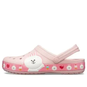Sandale unisex Crocs x Line Friends Beach Pink