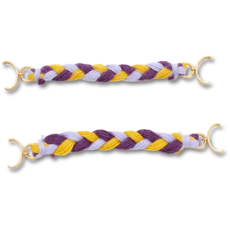 Set de 2 brelocuri Jibbitz cu lanțuri împletite pentru sandale Set de 2 brelocuri Jibbitz cu lanțuri împletite pentru sandale