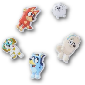 Set de 5 brelocuri Jibbitz™ Bluey pentru încălțăminte
