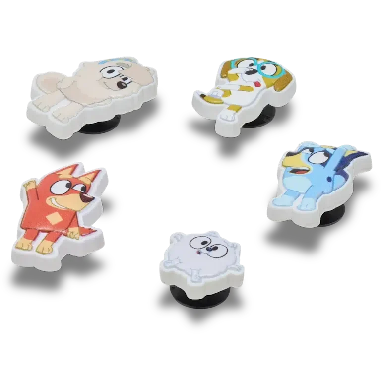Set de 5 brelocuri Jibbitz™ Bluey pentru încălțăminte Set de 5 brelocuri Jibbitz™ Bluey pentru încălțăminte