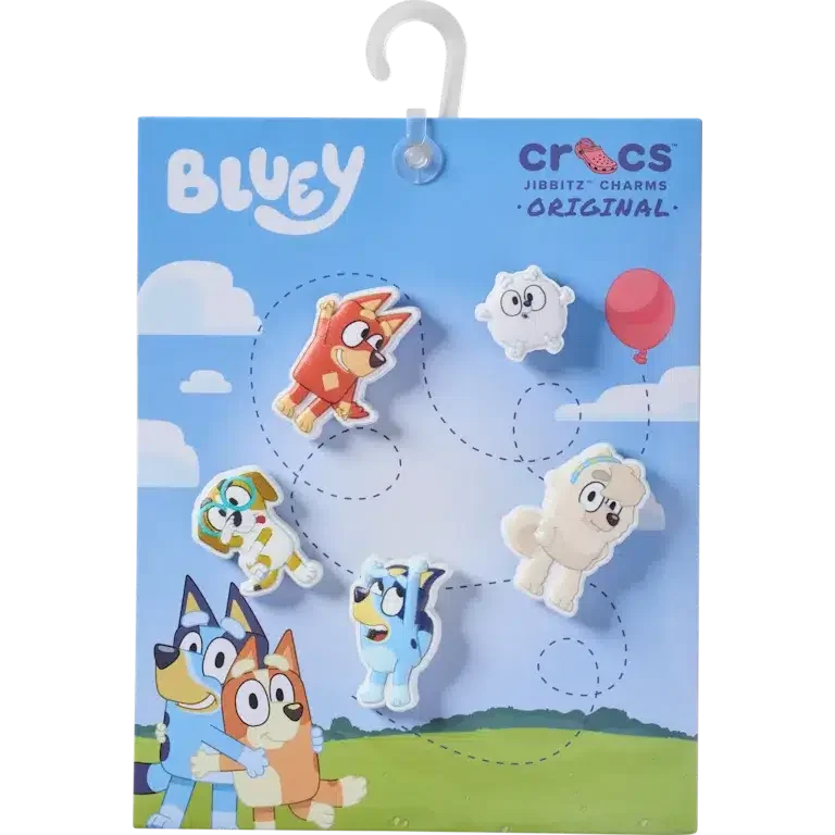 Set de 5 brelocuri Jibbitz™ Bluey pentru încălțăminte Set de 5 brelocuri Jibbitz™ Bluey pentru încălțăminte