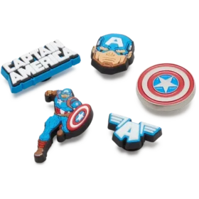 Set de 5 brelocuri Jibbitz™ Captain America