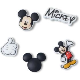 Set de 5 brelocuri Jibbitz cu Mickey de la Disney