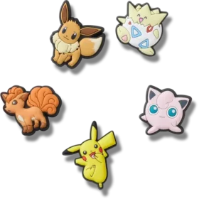 Set de 5 brelocuri Jibbitz™ cu personaje Pokemon