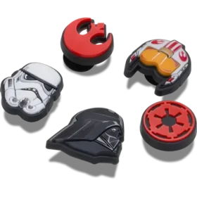 Set de 5 brelocuri Jibbitz cu simboluri Star Wars