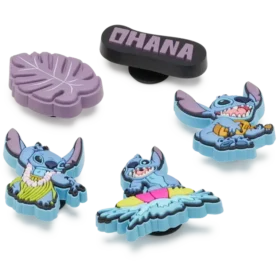 Set de 5 brelocuri Jibbitz cu Stitch Tropical