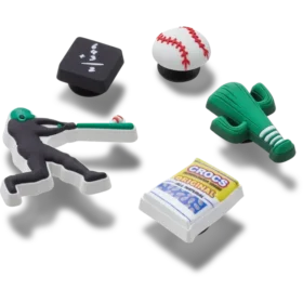 Set de 5 brelocuri Jibbitz™ cu tema echipei de baseball