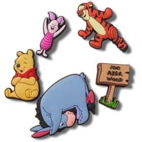 Set de 5 brelocuri Jibbitz cu Winnie the Pooh
