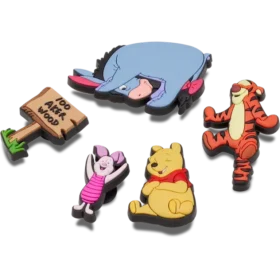 Set de 5 brelocuri Jibbitz cu Winnie the Pooh