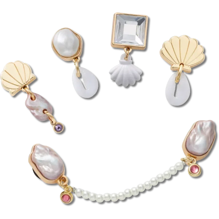 Set de 5 brelocuri Jibbitz „Elevated Pearl” Set de 5 brelocuri Jibbitz „Elevated Pearl”