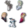 Set de 5 brelocuri Jibbitz™ Frozen