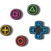Set de 5 brelocuri Jibbitz „Game Controller” Set de 5 brelocuri Jibbitz „Game Controller”