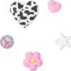 Set de 5 brelocuri Jibbitz „Girly Icon”