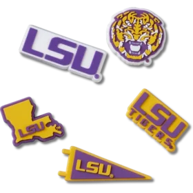 Set de 5 brelocuri Jibbitz™ LSU
