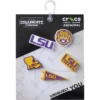 Set de 5 brelocuri Jibbitz™ LSU