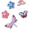Set de 5 brelocuri Jibbitz „Magical Garden Bug”