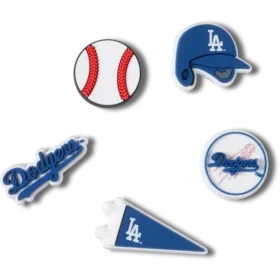 Set de 5 brelocuri Jibbitz™ MLB Los Angeles Dodgers