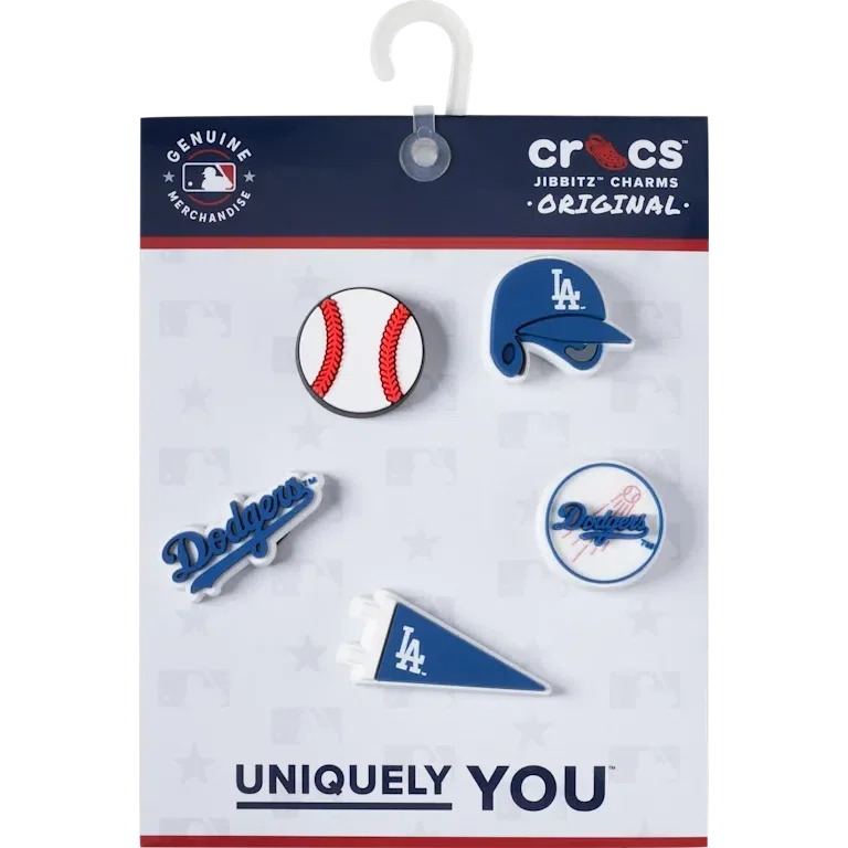 Set de 5 brelocuri Jibbitz™ MLB Los Angeles Dodgers Set de 5 brelocuri Jibbitz™ MLB Los Angeles Dodgers