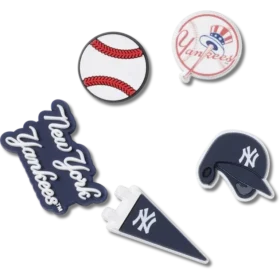 Set de 5 brelocuri Jibbitz MLB New York Yankees