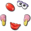 Set de 5 brelocuri Jibbitz „Mrs Potato Head”