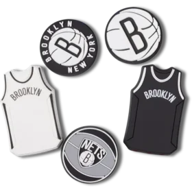 Set de 5 brelocuri Jibbitz™ NBA Brooklyn Nets Set de 5 brelocuri Jibbitz™ NBA Brooklyn Nets