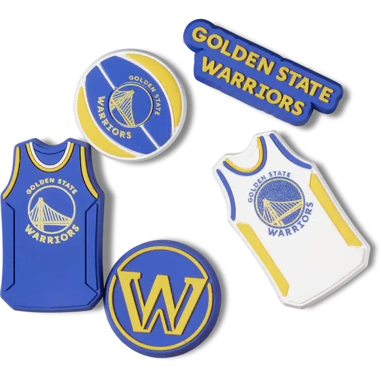 Set de 5 brelocuri Jibbitz™ NBA Golden State Warriors Set de 5 brelocuri Jibbitz™ NBA Golden State Warriors