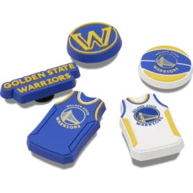 Set de 5 brelocuri Jibbitz™ NBA Golden State Warriors