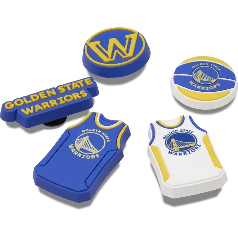 Set de 5 brelocuri Jibbitz™ NBA Golden State Warriors Set de 5 brelocuri Jibbitz™ NBA Golden State Warriors