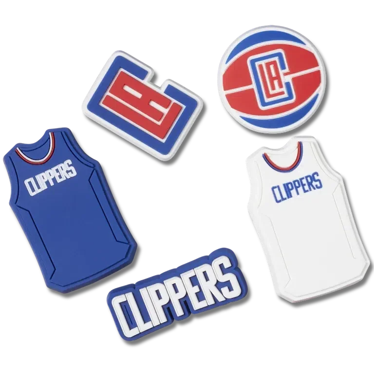 Set de 5 brelocuri Jibbitz™ NBA Los Angeles Clippers Set de 5 brelocuri Jibbitz™ NBA Los Angeles Clippers