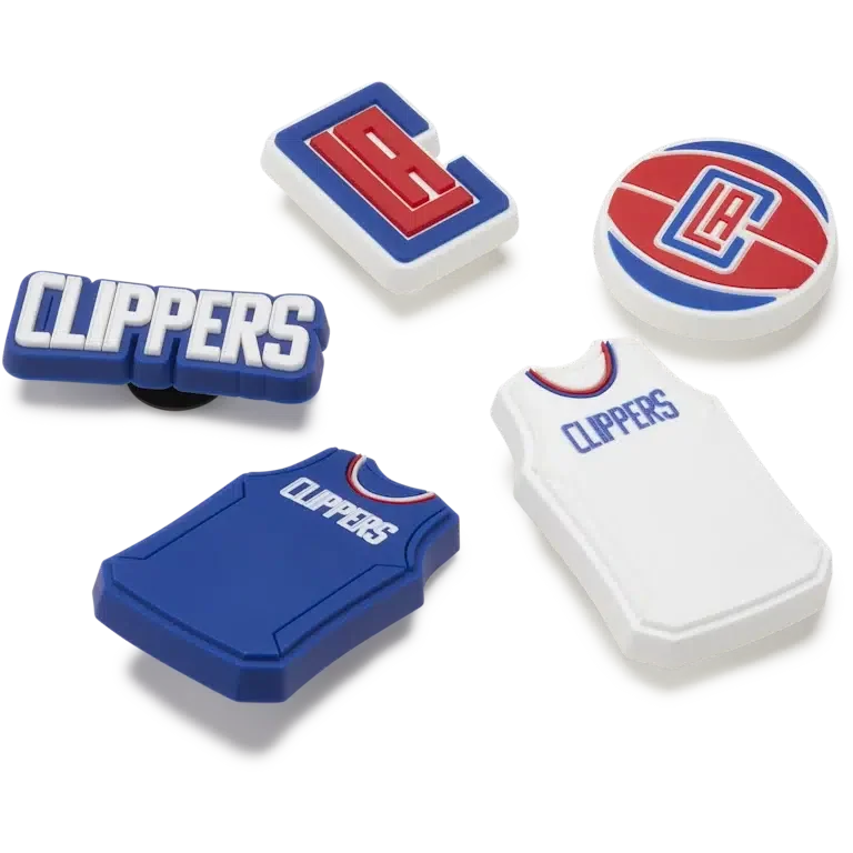 Set de 5 brelocuri Jibbitz™ NBA Los Angeles Clippers Set de 5 brelocuri Jibbitz™ NBA Los Angeles Clippers
