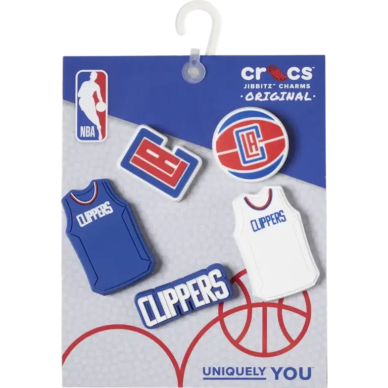 Set de 5 brelocuri Jibbitz™ NBA Los Angeles Clippers Set de 5 brelocuri Jibbitz™ NBA Los Angeles Clippers