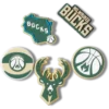 Set de 5 brelocuri Jibbitz™ NBA Milwaukee Bucks Set de 5 brelocuri Jibbitz™ NBA Milwaukee Bucks