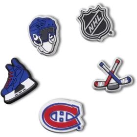 Set de 5 brelocuri Jibbitz NHL® Montreal Canadiens®