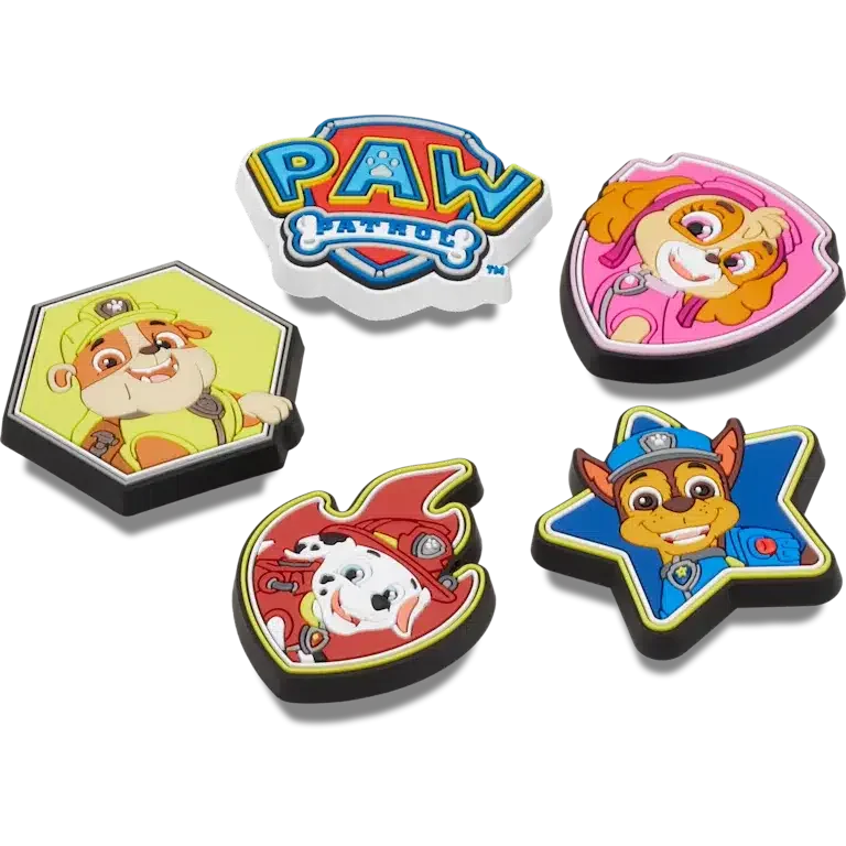 Set de 5 brelocuri Jibbitz™ Paw Patrol Set de 5 brelocuri Jibbitz™ Paw Patrol