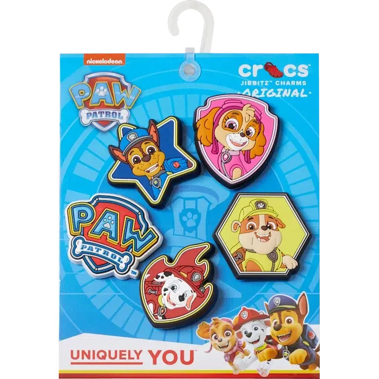 Set de 5 brelocuri Jibbitz™ Paw Patrol Set de 5 brelocuri Jibbitz™ Paw Patrol