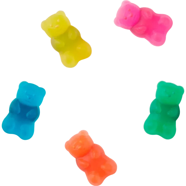 Set de 5 brelocuri Jibbitz pentru încălțăminte „Candy Bear” Set de 5 brelocuri Jibbitz pentru încălțăminte „Candy Bear”