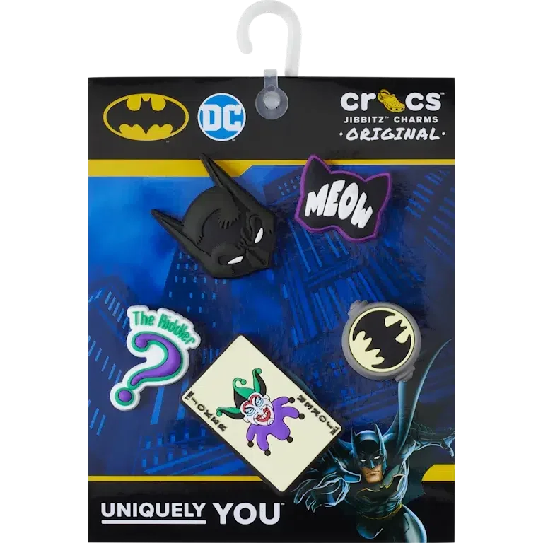 Set de 5 brelocuri Jibbitz™ pentru încălțăminte cu Batman Set de 5 brelocuri Jibbitz™ pentru încălțăminte cu Batman